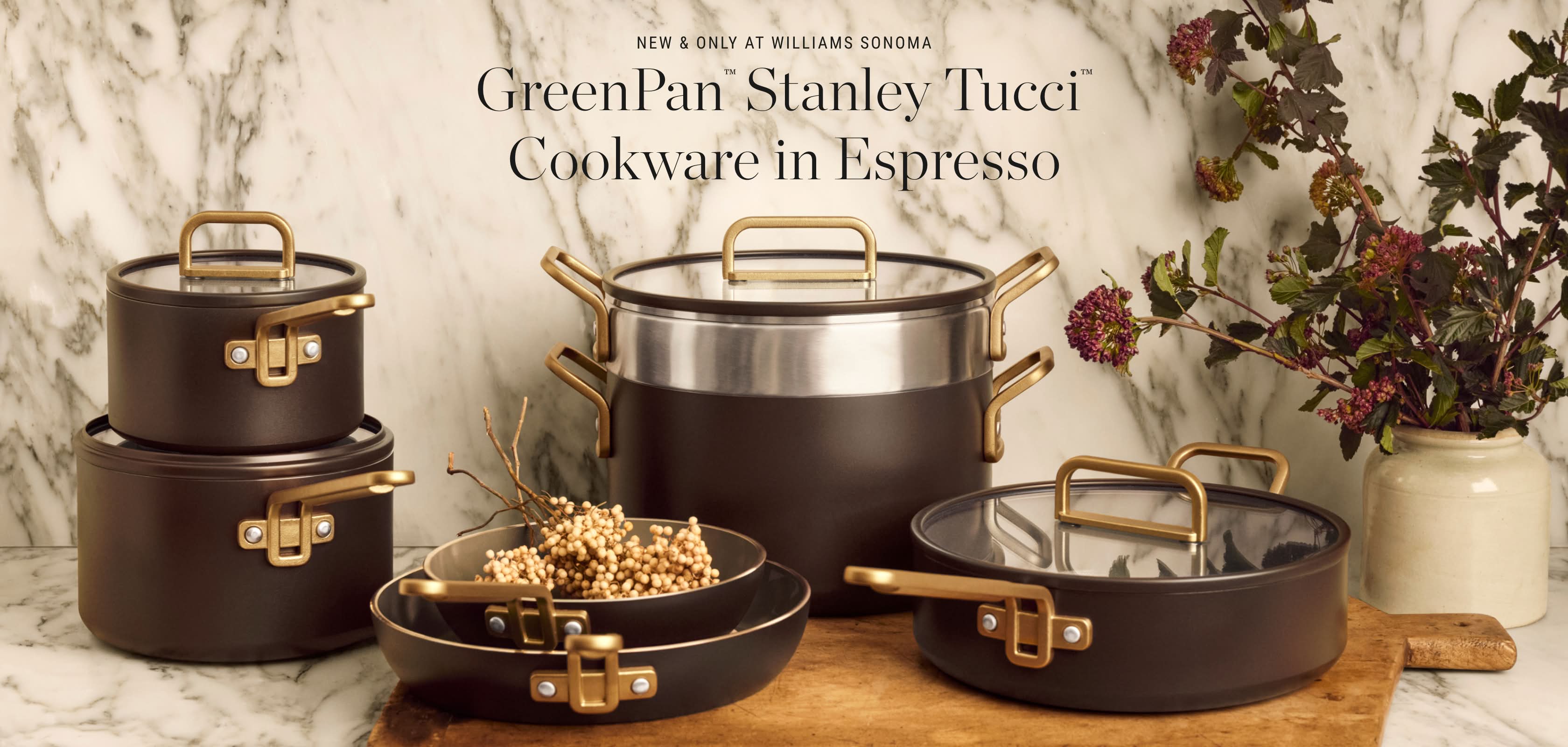GreenPan™ Stanley Tucci™ Cookware in Espresso