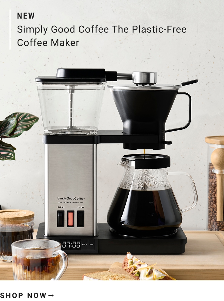 Simply Good Coffee The Plastic-Free Programmable Brewer