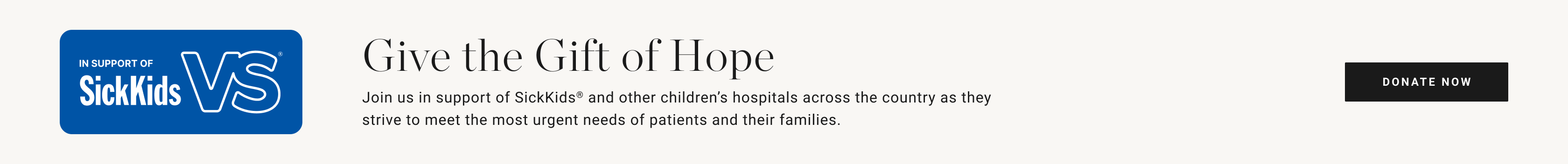 SickKids Foundation – Donate Today