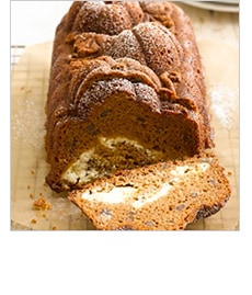 Pumpkin Bread with Cream Cheese Swirl > Pumpkin Bread with Cream Cheese Swirl >