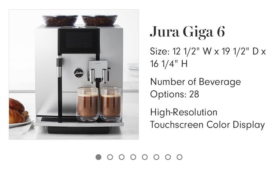 Jura Z8 Fully Automatic Espresso & Coffee Machine Williams Sonoma