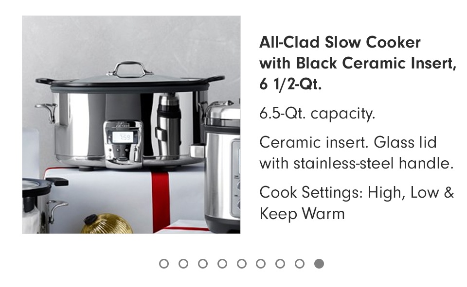 AllClad Cast Iron Dutch Oven Slow Cooker, 5Qt. Williams Sonoma