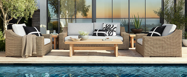 Woven Outdoor Chairs & Patio Furniture | Williams Sonoma