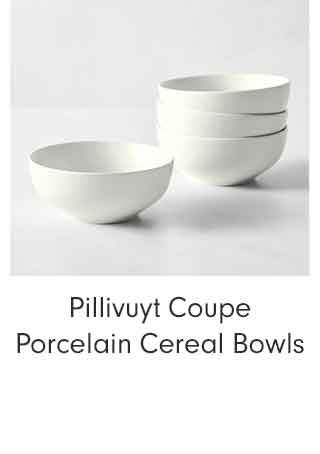 Pillivuyt Coupe Porcelain Cereal Bowls
