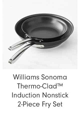 Williams Sonoma Thermo-Clad Induction Nonstick 2-Piece Fry Set