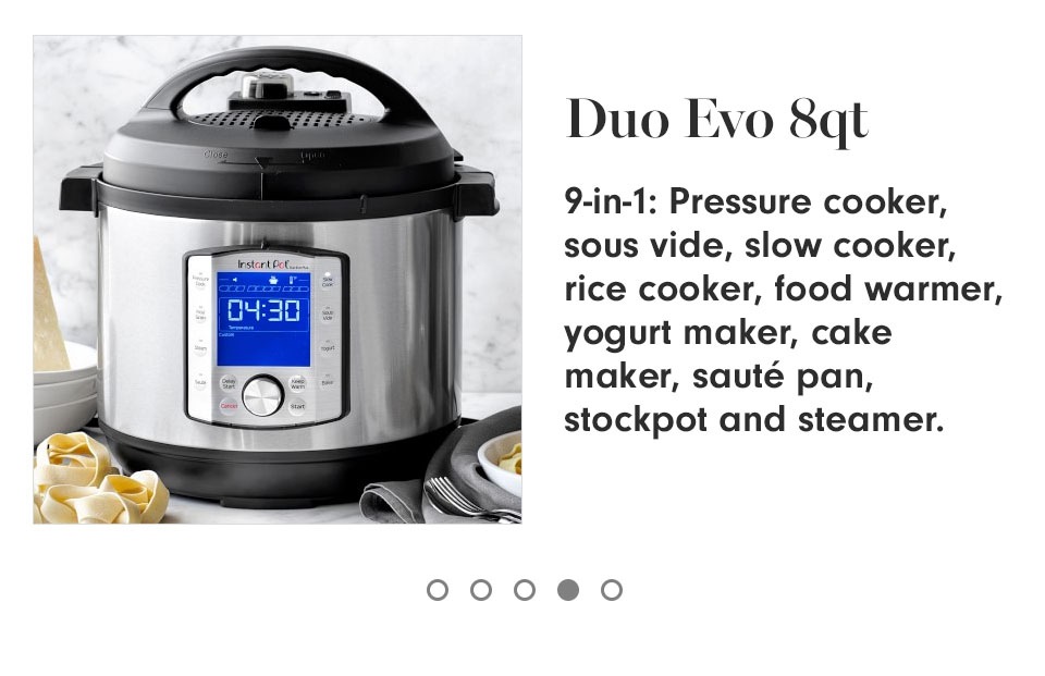 Instant Pot Duo Evo Plus Pressure Cooker, 8Qt Williams Sonoma