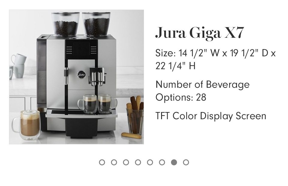 Jura Z8 Fully Automatic Espresso Coffee Machine Williams Sonoma