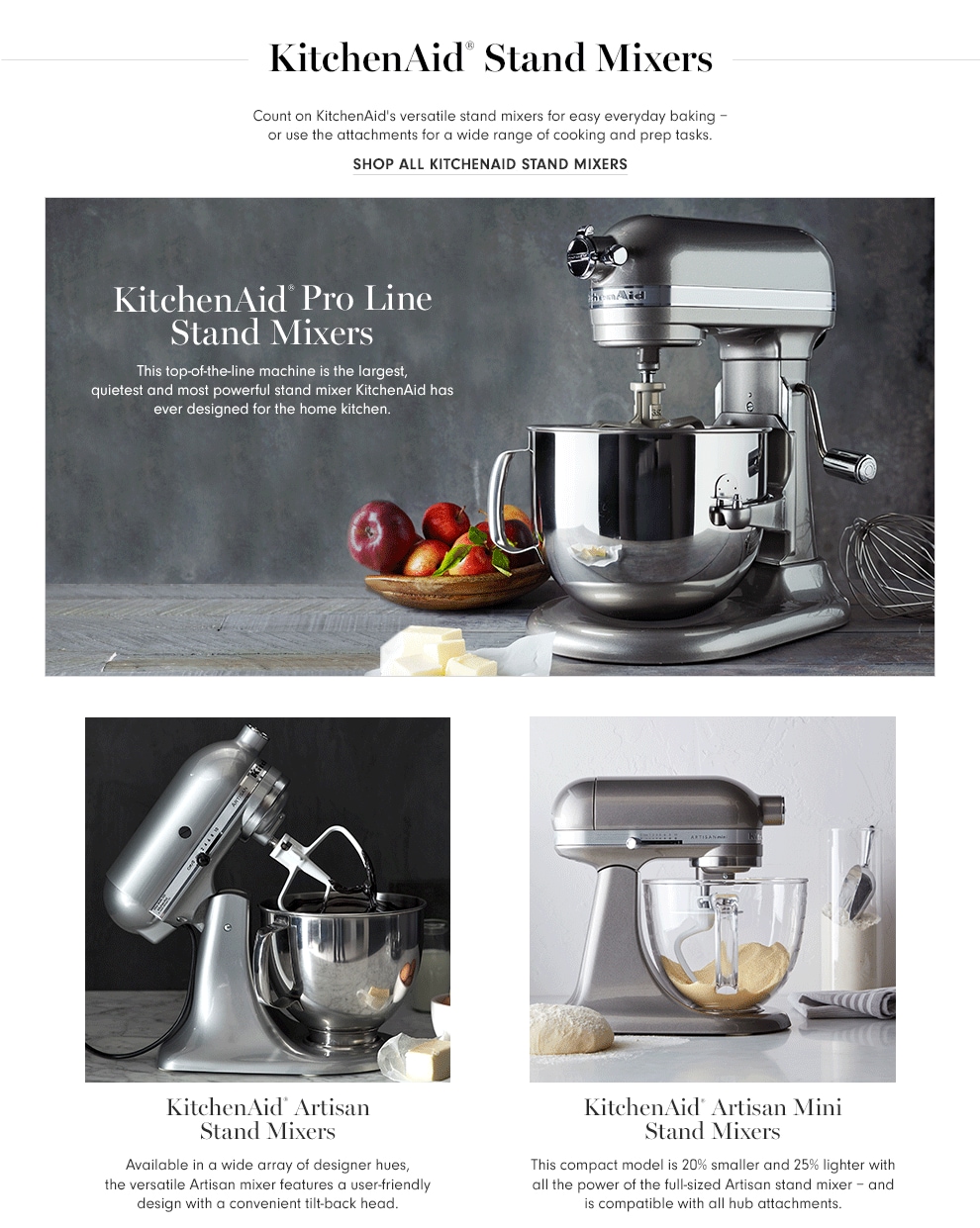 KitchenAid® Metallic Series 5Qt. Stand Mixer Williams Sonoma