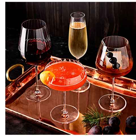 Ridged Glassware >
