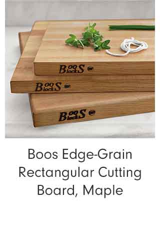 Boos Edge-Grain Rectangular Cutting Board, Maple