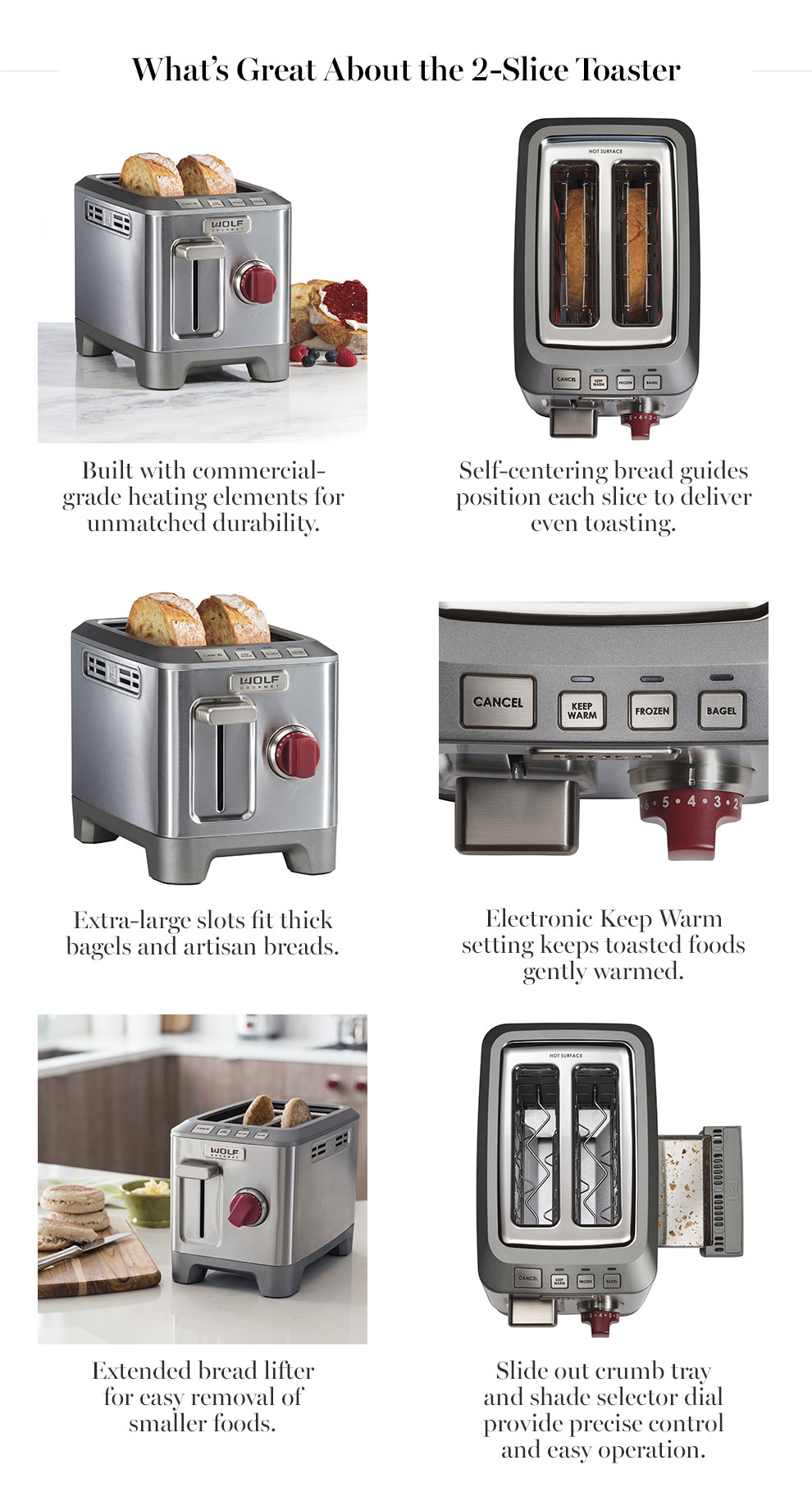 Wolf Gourmet 2Slice Toaster Williams Sonoma