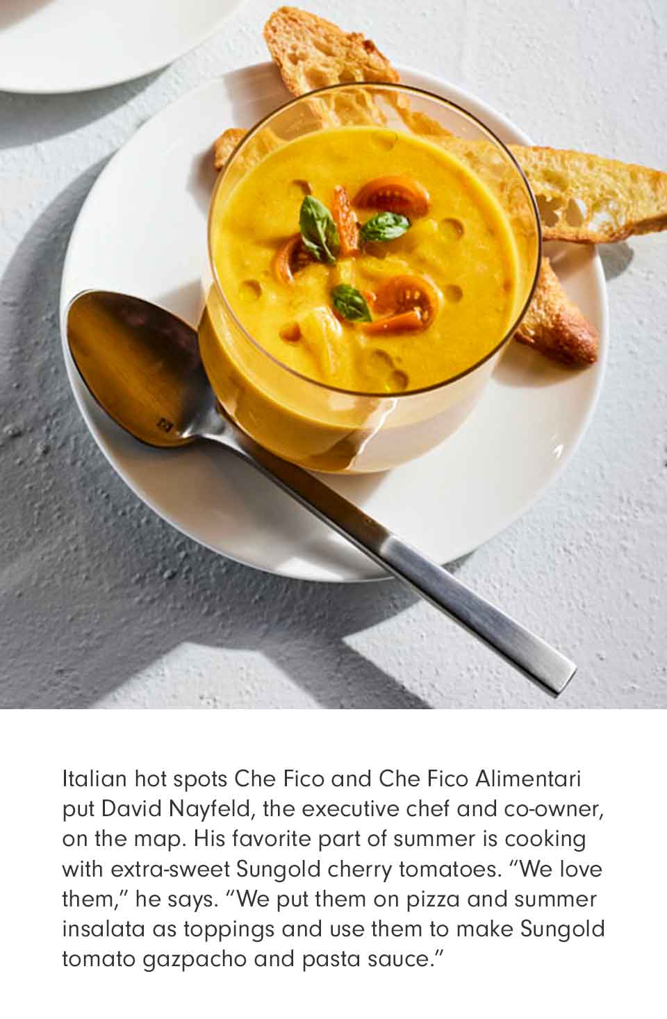 David Nayfeld's Sungold Tomato Gazpacho