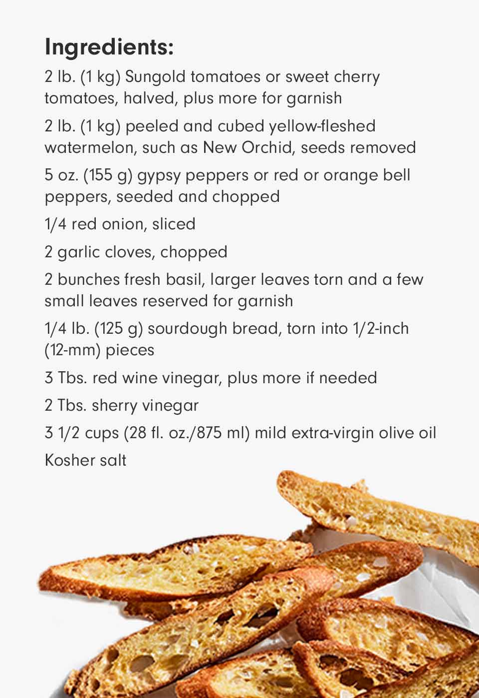 David Nayfeld's Sungold Tomato Gazpacho Recipe