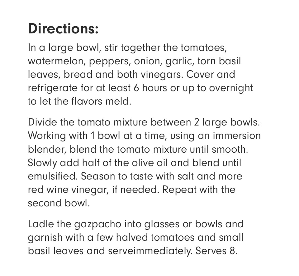 David Nayfeld's Sungold Tomato Gazpacho Recipe