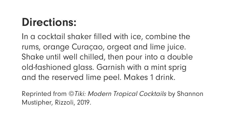 Shannon Mustipher's Mai Tai Recipe