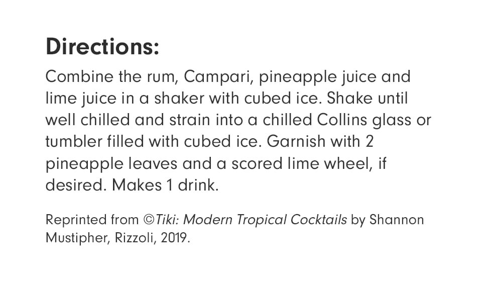 Shannon Mustipher's Jungle Bird Recipe