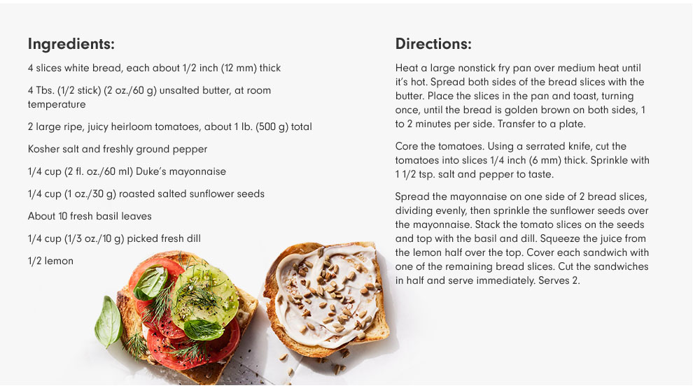 Mason Hereford's Heirloom Tomato Sandwiches Recipe