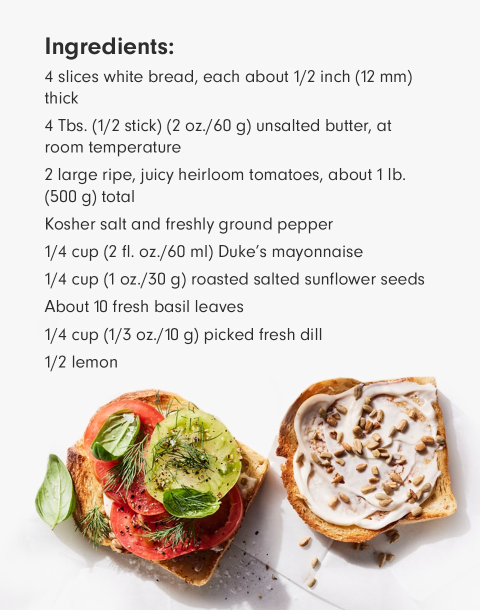 Mason Hereford's Heirloom Tomato Sandwiches Recipe