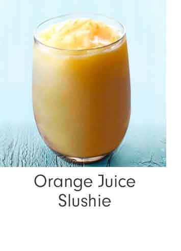 Orange Juice Slushie
