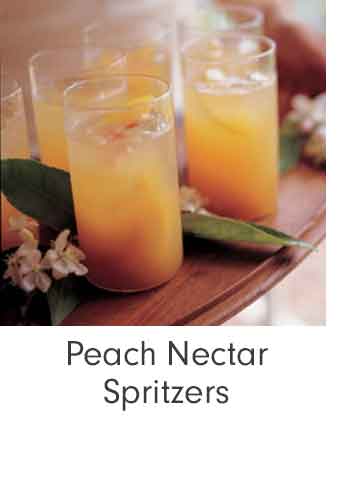 Peach Nectar Spritzers