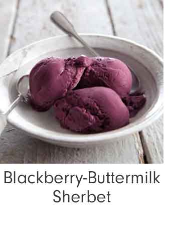 Blackberry-Buttermilk Sherbet