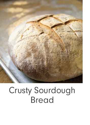 Crusty Sourdough Bread