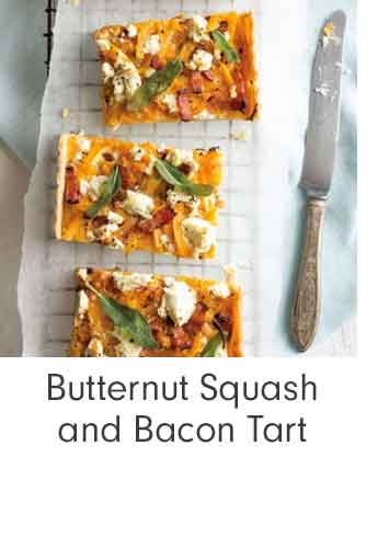 Butternut Squash and Bacon Tart