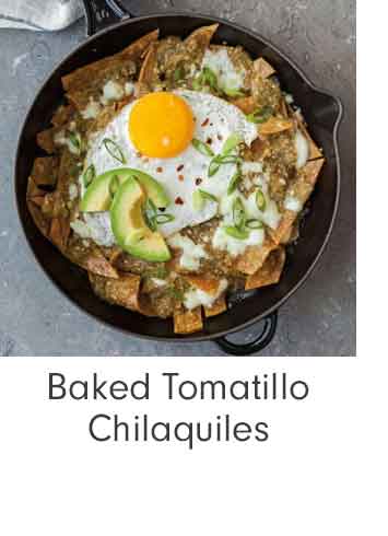 Baked Tomatillo Chilaquiles