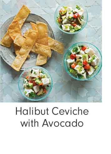 Halibut Ceviche with Avocado
