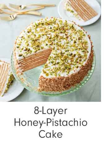 8-Layer Honey-Pistachio Cake