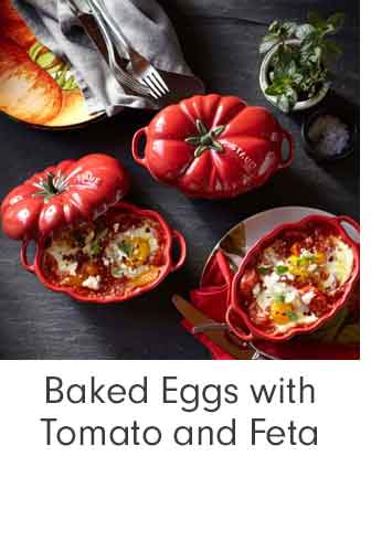 Baked Eggs with Tomato and Feta