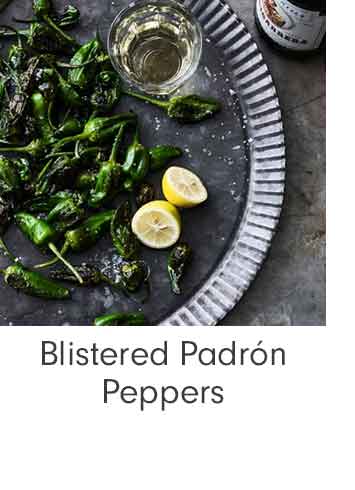 Blistered Padrón Peppers