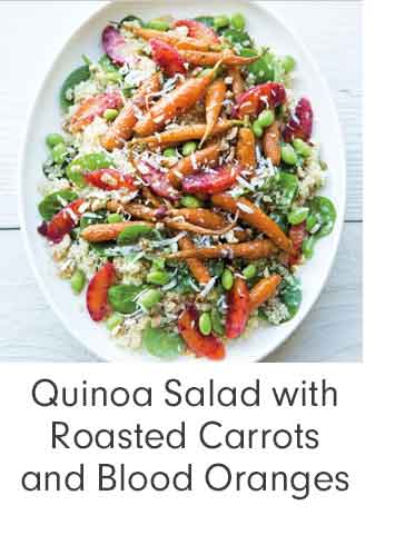 Quinoa Salad with Roasted Carrots and Blood Oranges