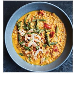 Slow-Cooker Red Lentil Curry with Green Beans
