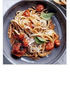 Linguine with Easy Roasted Tomato Sauce >