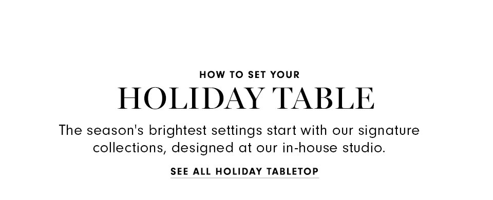 HOW TO SET YOUR HOLIDAY TABLE