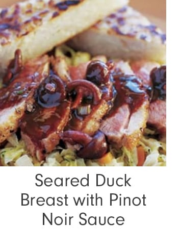 Seared Duck Breast with Pinot Noir Sauce
