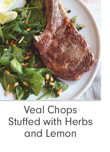 Veal Chops Stuffed with Herbs and Lemon