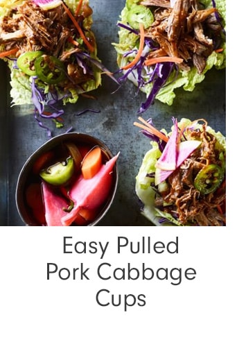 Easy Pulled Pork Cabbage Cups