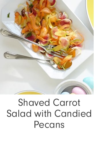 Shaved Carrot Salad with Candied Pecans
