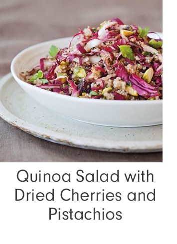 Quinoa Salad with Dried Cherries and Pistachios