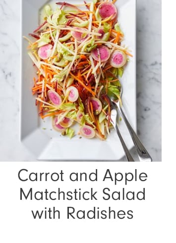 Carrot and Apple Matchstick Salad with Radishes