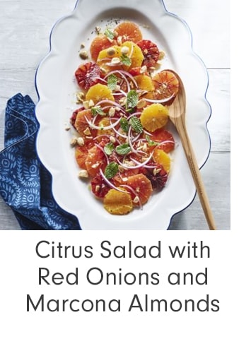 Citrus Salad with Red Onions and Marcona Almonds