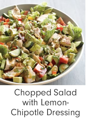 Chopped Salad with Lemon-Chipotle Dressing