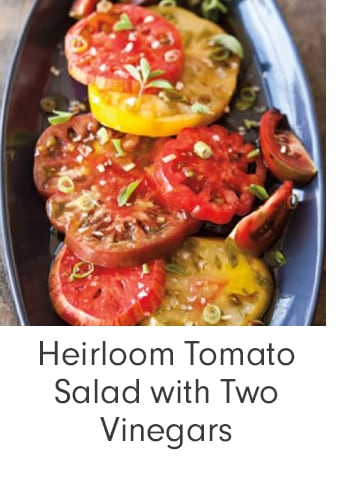 Heirloom Tomato Salad with Two Vinegars