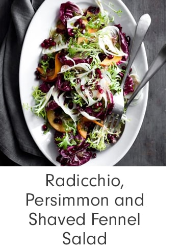 Radicchio, Persimmon and Shaved Fennel Salad