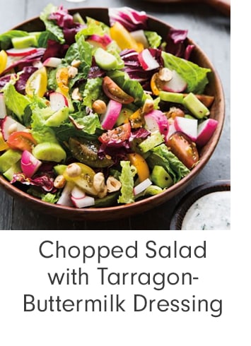 Chopped Salad with Tarragon-Buttermilk Dressing