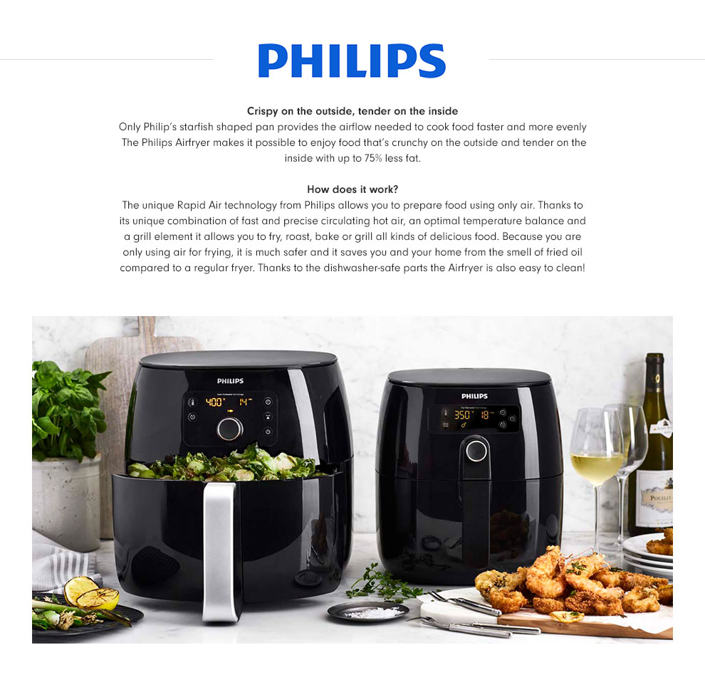 Philips Premium Airfryer XXL with Fat Removal Technology Williams Sonoma