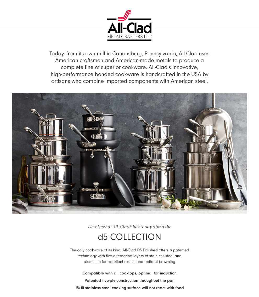 AllClad d5 StainlessSteel French Skillets, Set of 2 Williams Sonoma