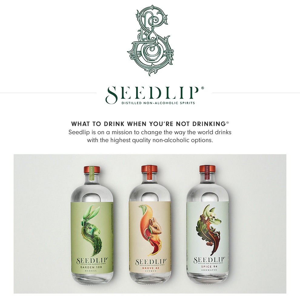Seedlip NonAlcoholic Spirit Gift Set Cocktail Mixer Williams Sonoma